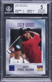 1996 Sports Illustrated for Kids II #536 Tiger Woods Rookie Card - BGS EX 5
